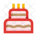 Birthday Cake Tiered Cake Cake Icon