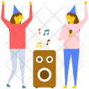 Birthday Music Party Icon