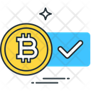 Bitcoin accepted here  Icon