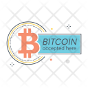 Bitcoin accepted here  Icon