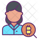 Bitcoin User Bitcoin Account Bitcoin Investors Icon