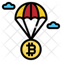 Bitcoin Air Drop Icon