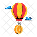 Bitcoin Balloon Bitcoin Inflation Bitcoin Airdrop Icon
