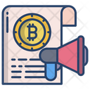 Bitcoin Announcement Bitcoin Marketing Marketing Icon