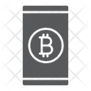 Bitcoin App Smartphone Icon