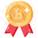 Reward Bitcoin Badge Crypto Badge Icon