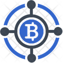 Blockchain Bitcoin Bitcoins Icon