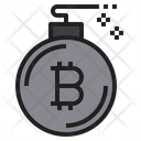 Bomb Cryptocurrency Digital Icon