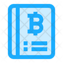 Bitcoin Cryptocurrency Book Icon