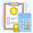 Blockchain Calculation Cryptocurrency Calculation Bitcoin Calculator Icon