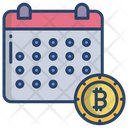 Bitcoin Calendar Crypto Calendar Planner Icon