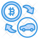 Bitcoin Car Payment Icon