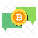 Chatbox Bitcoin Comunication Icon
