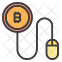 Pay Per Click Money Bitcoin Cryptocurrency Bitcoin Click Pay Bitcoin Icon