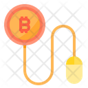 Pay Per Click Money Bitcoin Cryptocurrency Bitcoin Click Pay Bitcoin Icon