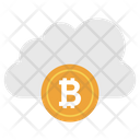 Bitcoin Cloud Cloud Hosting Cloud Network Icon