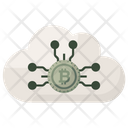 Cloud Technology Bitcoin Network Cloud Computing Icon