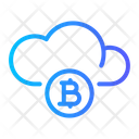 Bitcoin Cloud Cloud Bitcoin Icon