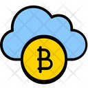 Bitcoin Cloud Cloud Bitcoin Crypto Network Icon
