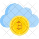 Bitcoin Cloud Cloud Bitcoin Crypto Network Icon