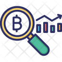 Bitcoin Data Analytics Blockchain Analytics Blockchain Data Analysis Icon