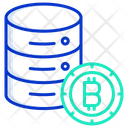 Bitcoin Server Bitcoin Database Bitcoin Data Icon