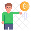 Bitcoin Dealer Bitcoin Trader Businessman Icon