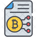 Bitcoin Chart Document Icon