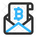 Bitcoin Email Icon