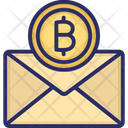 Bitcoin Envelope Bitcoin Mail Bitcoin Postage Icon