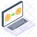 Bitcoin Exchange Money Transfer Money Conversion Icon