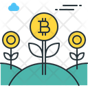 Bitcoin Farm Bitcoin Flower Icon