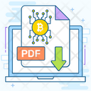 Bitcoin File Bitcoin Document Cryptocurrency File Icon