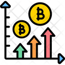 Bitcoin Graph Increase Bitcoin Bitcoin Values Icon