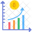 Bitcoin Growth Bitcoin Graph Bitcoin Statistics Icon
