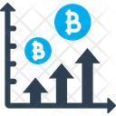 Bitcoin Graph Increase Bitcoin Bitcoin Values Icon