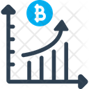 Bitcoin Growth Bitcoin Graph Bitcoin Statistics Icon