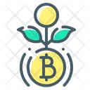 Bitcoin Cryptocurrency Growth Icon
