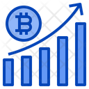 Graph Growth Bitcoin Crypto Digital Money Cryptocurrency Icon