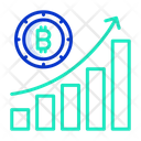 Reoprt Chart Bitcoin Growth Graph Bitcoin Analysis Icon