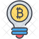 Bitcoin Bulb Cryptocurrency Icon