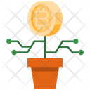 Bitcoin Investment Bitcoin Plant Invest Icon