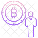 Business Bitcoin Investor Broker Icon