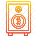 Bitcoin Locker Keep Save Icon