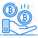 Bitcoin Loan Endowment Cryptocurrency Borrowing Icon