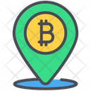 Bitcoin Location Map Icon