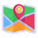 Bitcoin Location Bitcoin Map Navigation Map Icon