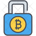Bitcoin Cryptocurrency Lock Icon
