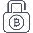 Bitcoin Cryptocurrency Lock Icon