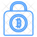 Bitcoin Lock Lock Bank Icon